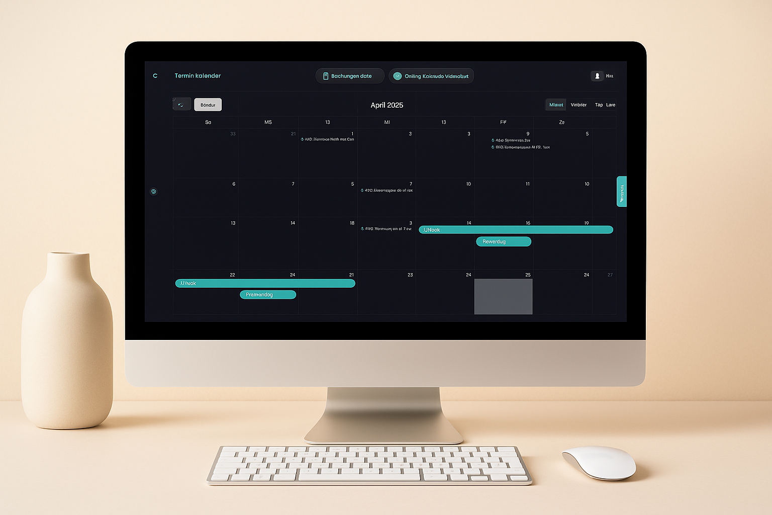 Kalender-Mockup